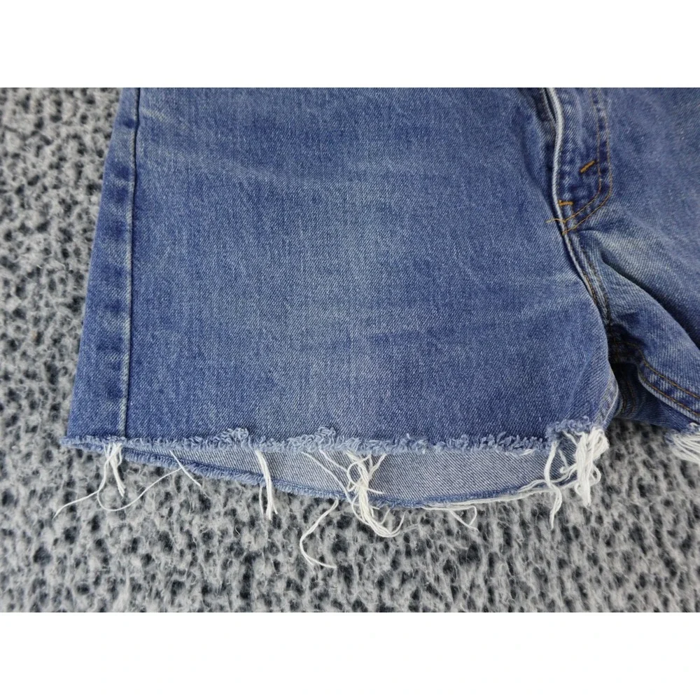 Vintage Levis 505 Shorts Mens 38 Blue Denim Cut Off Distressed USA‎ Orange Tab